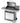 Ompagrill Barbecue a Gas Indianapolis 5/B 4 Bruciatori Acciaio Inox con Fornello Laterale e Griglia in Ghisa Smaltata 133x58 cm