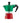 Bialetti Mokina Tricolore Caffettiera 40ml in Alluminio Made in Italy