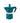 Bialetti Caffettiera Moka 3 Tazze Alluminio Turchese Winter Wonderland