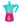 Bialetti Moka Express 6 tazze in alluminio - Caffettiera verde, rosa e bianco