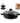 Valsecchi Vaporiera 28 cm Alluminio Antiaderente Nero per Gas ed Elettrico