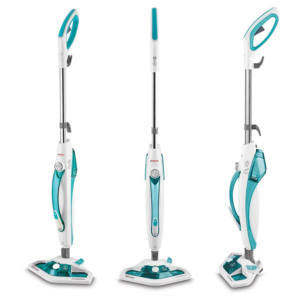 Polti Scopa a Vapore SV450_Double 2 in 1 1500W Turchese e Bianco