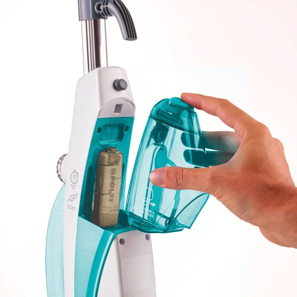 Polti Scopa a Vapore SV450_Double 2 in 1 1500W Turchese e Bianco