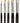 Lebez Pennelli a spatola serie 577 set 5 pezzi punta piatta misure 2-10 setola pura