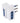 Poly Pool PP0452 Adattatore presa corrente Tipo L a Universale 3 prese Blu Bianco