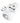 Polypool PP2349 Adattatore elettrico 16A con 3 prese Tipo L bianco per prese italiane