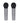 Trevi EM 415 R Set of 2 Wireless Microphones 2.4G Black for Karaoke Unidirectional 15m