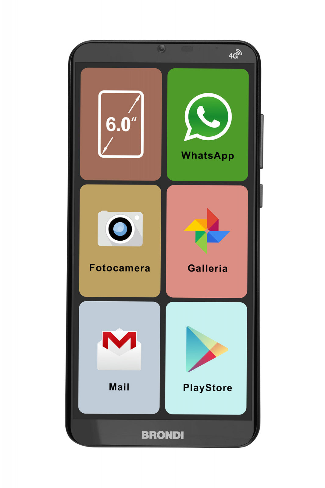 Brondi Amico Smartphone XL Nero 2GB 16GB 4G