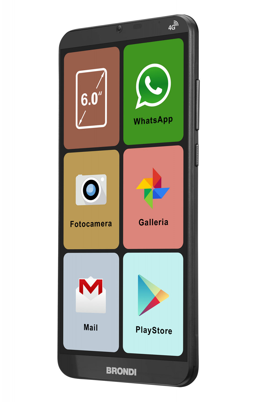 Brondi Amico Smartphone XL Nero 2GB 16GB 4G