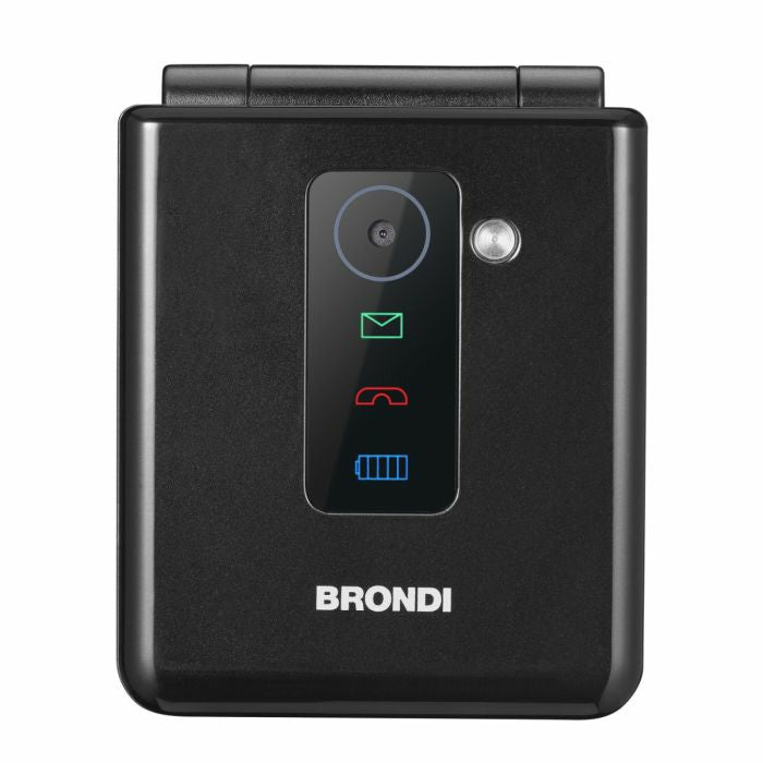 Brondi Flipper Telefono Cellulare Basico Doppia SIM 2G Nero Clamshell 2.4