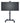 Omb Trolley per TV 2,29m Nero 80kg VESA 800x400 Regolabile con Ruote 46-90 Pollici