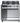 Lofra MG96GV/C Cucina freestanding 90cm 5 fuochi a gas acciaio inox forno 94L