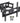 Munari SP312 Staffa TV da Parete 3 Snodi VESA fino a 42" 35 kg Nero