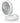 Macom Ventilatore da tavolo cordless oscillante 19 cm bianco 4 velocità ricaricabile