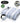Macom Enjoy & Relax 943 Scaldapiedi elettrico 160W 9 intensità Blu e Bianco