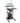 Techly Carrello ergonomico ICA-TB TPM-3 altezza regolabile nero e argento con rotelle