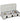 CFParker Fornello gas 5327C Bianco con Valvola di sicurezza e Griglia cromata