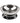 Girmi PS84 Bilancia da cucina elettronica 5kg nero e acciaio inox rotonda precisione 1g