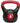 FITPADDY Kettlebell 8 kg Comfort Nero e Rosso con Impugnatura Ampia e Base Piatta