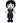 Grandi Giochi Peluche Mercoledì Addams 42 cm - Giocattolo WEN03000 3-12+ anni