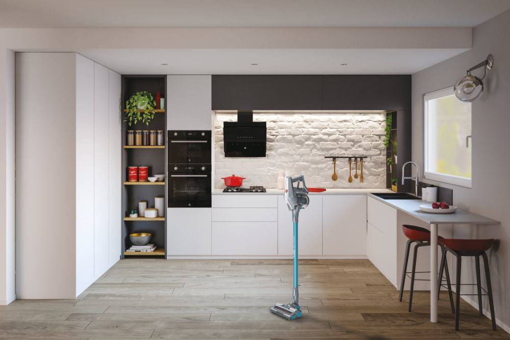 Hoover H-FREE 300 HF322YHM Aspirapolvere a Bastone 2in1 Senza Sacchetto Grigio 40min