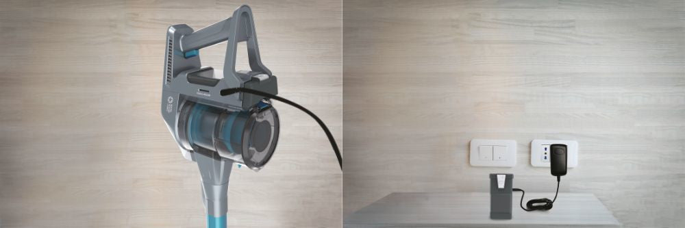 Hoover H-FREE 300 HF322YHM Aspirapolvere a Bastone 2in1 Senza Sacchetto Grigio 40min