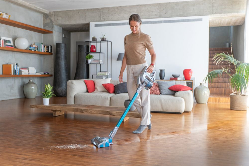 Hoover H-FREE 300 HF322YHM Aspirapolvere a Bastone 2in1 Senza Sacchetto Grigio 40min