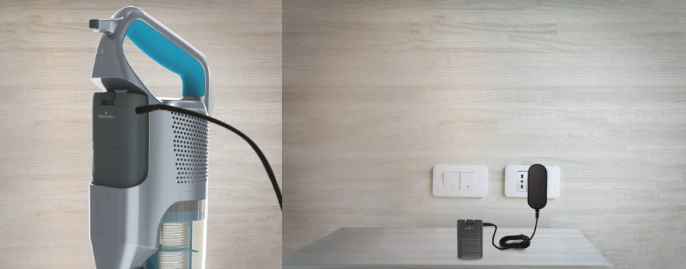 Hoover HF522YSE 011 Aspirapolvere a Bastone 2in1 Senza Fili Grigio Secco e Bagnato