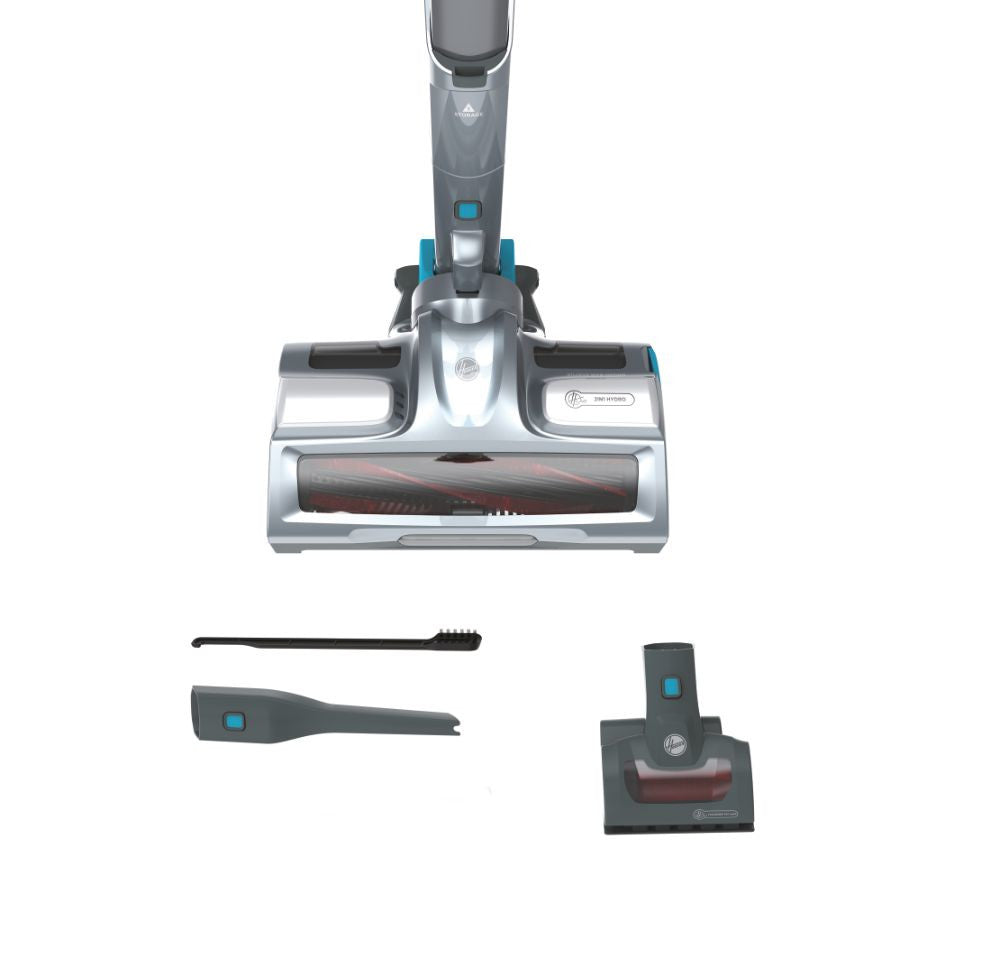 Hoover HF522YSE 011 Aspirapolvere a Bastone 2in1 Senza Fili Grigio Secco e Bagnato