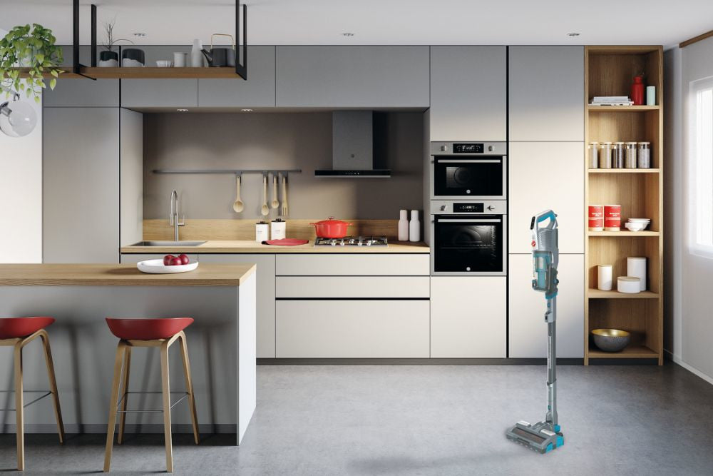 Hoover HF522YSE 011 Aspirapolvere a Bastone 2in1 Senza Fili Grigio Secco e Bagnato