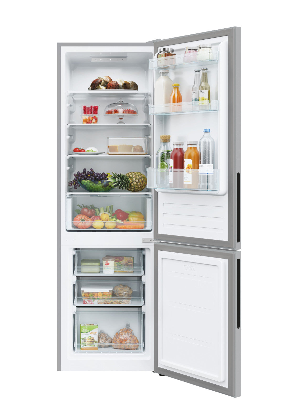 Candy Frigorifero Combinato CCT3L517ES 260L Classe E 39dB Argento Libera Installazione