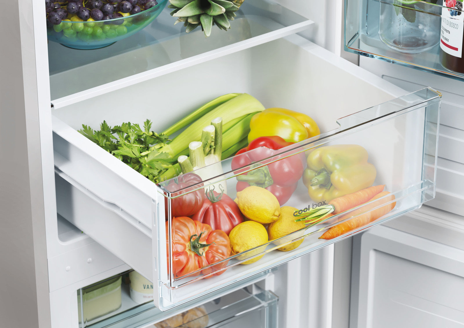 Candy Frigorifero Combinato CCT3L517ES 260L Classe E 39dB Argento Libera Installazione