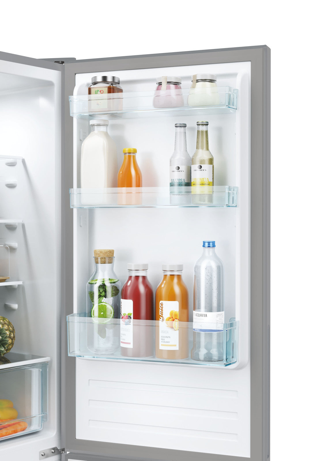 Candy Frigorifero Combinato CCT3L517ES 260L Classe E 39dB Argento Libera Installazione