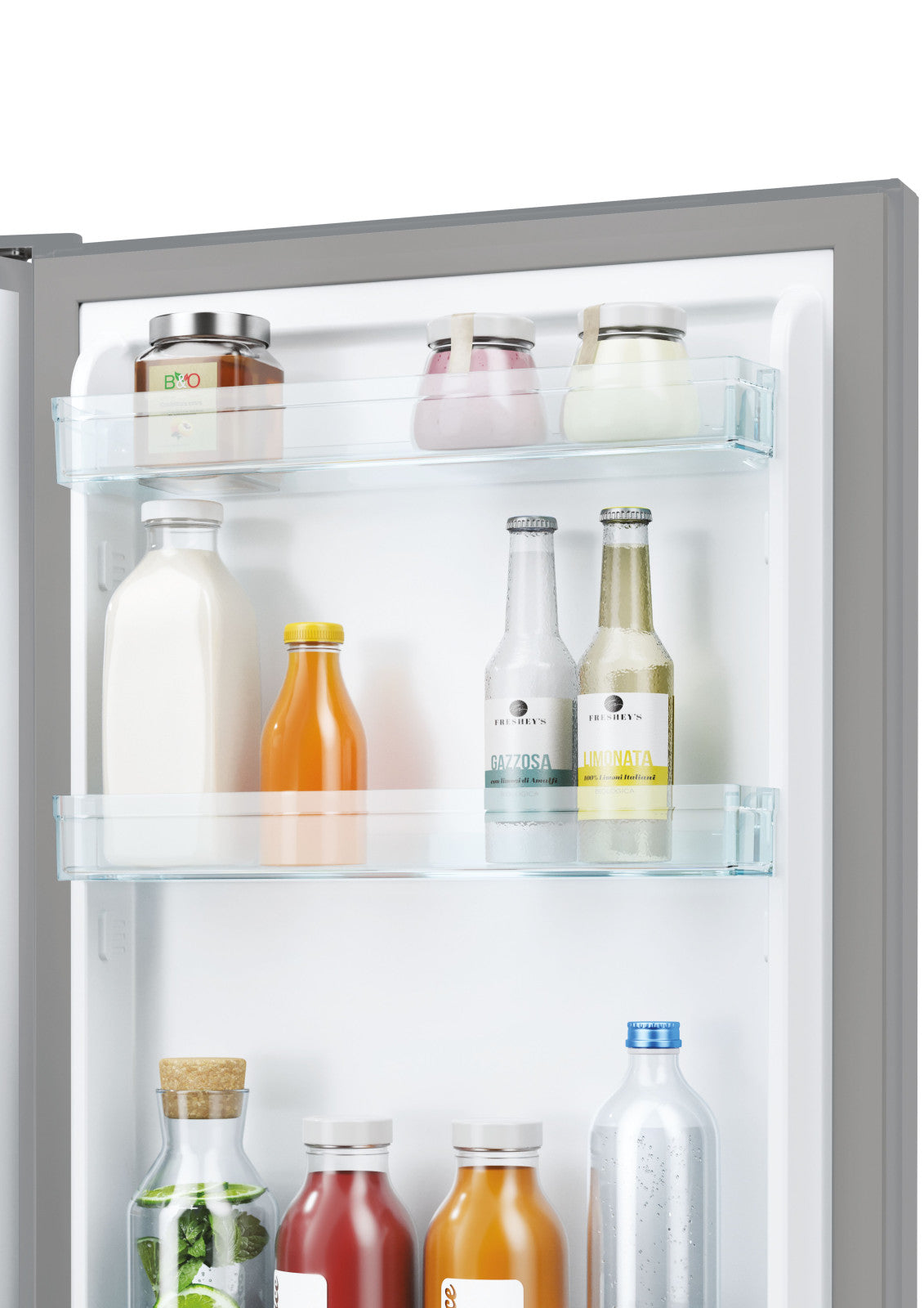 Candy Frigorifero Combinato CCT3L517ES 260L Classe E 39dB Argento Libera Installazione