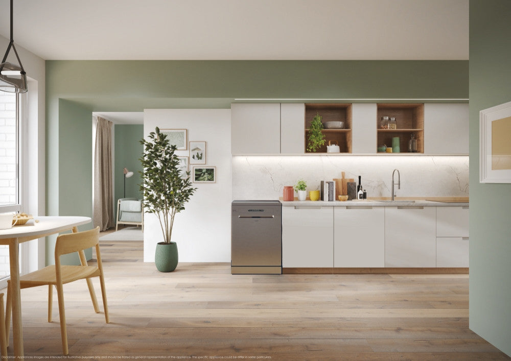 Candy Lavastoviglie RapidÓ CF 4E7L0X Libera installazione 14 coperti Inox Wi-Fi