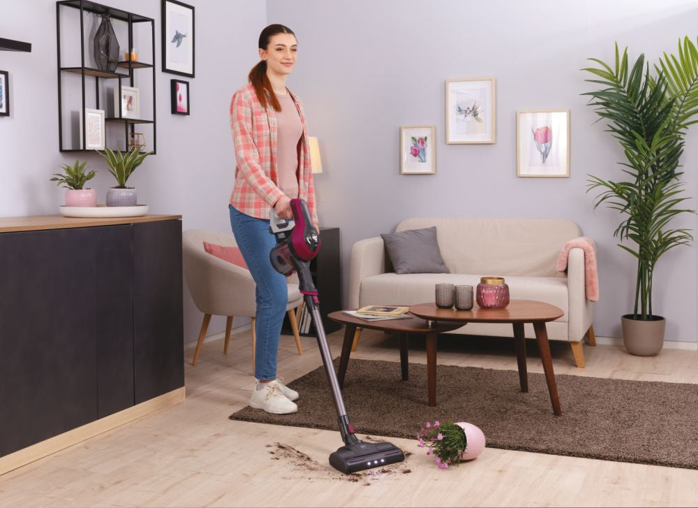 Hoover HF1 Aspirapolvere Elettrica Cordless Senza Sacchetto Magenta 0,9L 30min