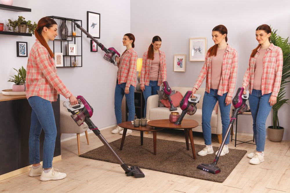 Hoover HF1 Aspirapolvere Elettrica Cordless Senza Sacchetto Magenta 0,9L 30min