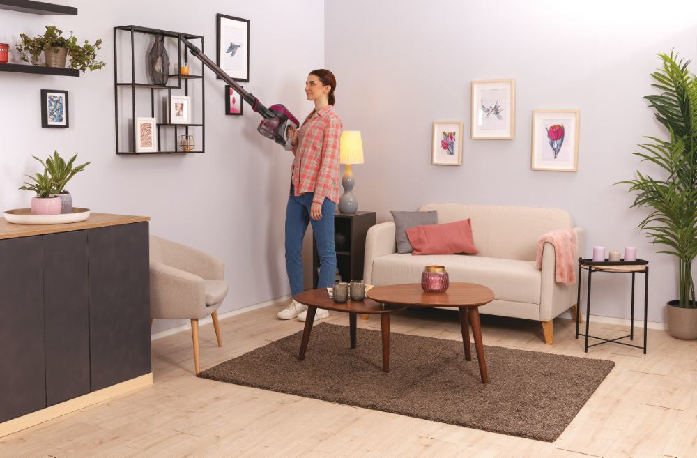 Hoover HF1 Aspirapolvere Elettrica Cordless Senza Sacchetto Magenta 0,9L 30min