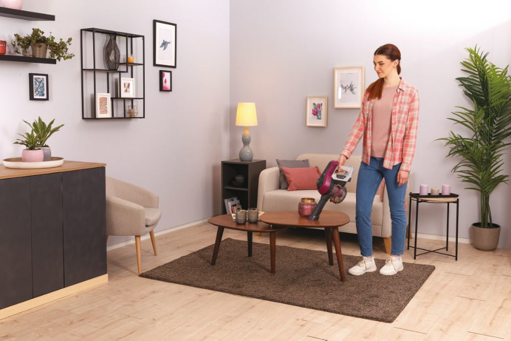 Hoover HF1 Aspirapolvere Elettrica Cordless Senza Sacchetto Magenta 0,9L 30min