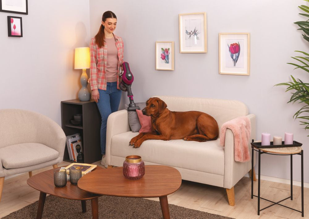 Hoover HF1 Aspirapolvere Elettrica Cordless Senza Sacchetto Magenta 0,9L 30min