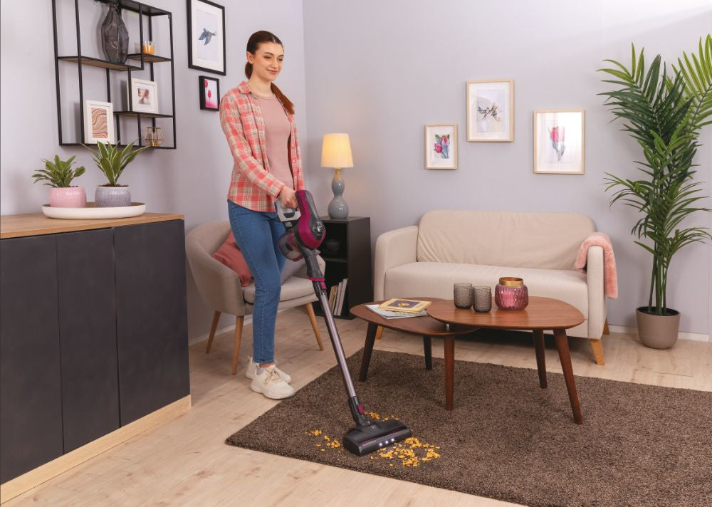 Hoover HF1 Aspirapolvere Elettrica Cordless Senza Sacchetto Magenta 0,9L 30min