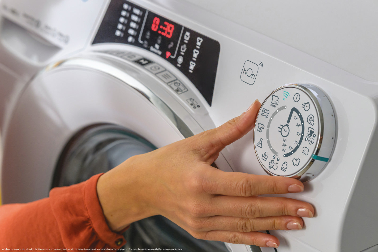 Candy RapidÓ ECO Lavatrice 10kg Classe A 1600 giri Carica Frontale Bianca RO 6106DWMC7