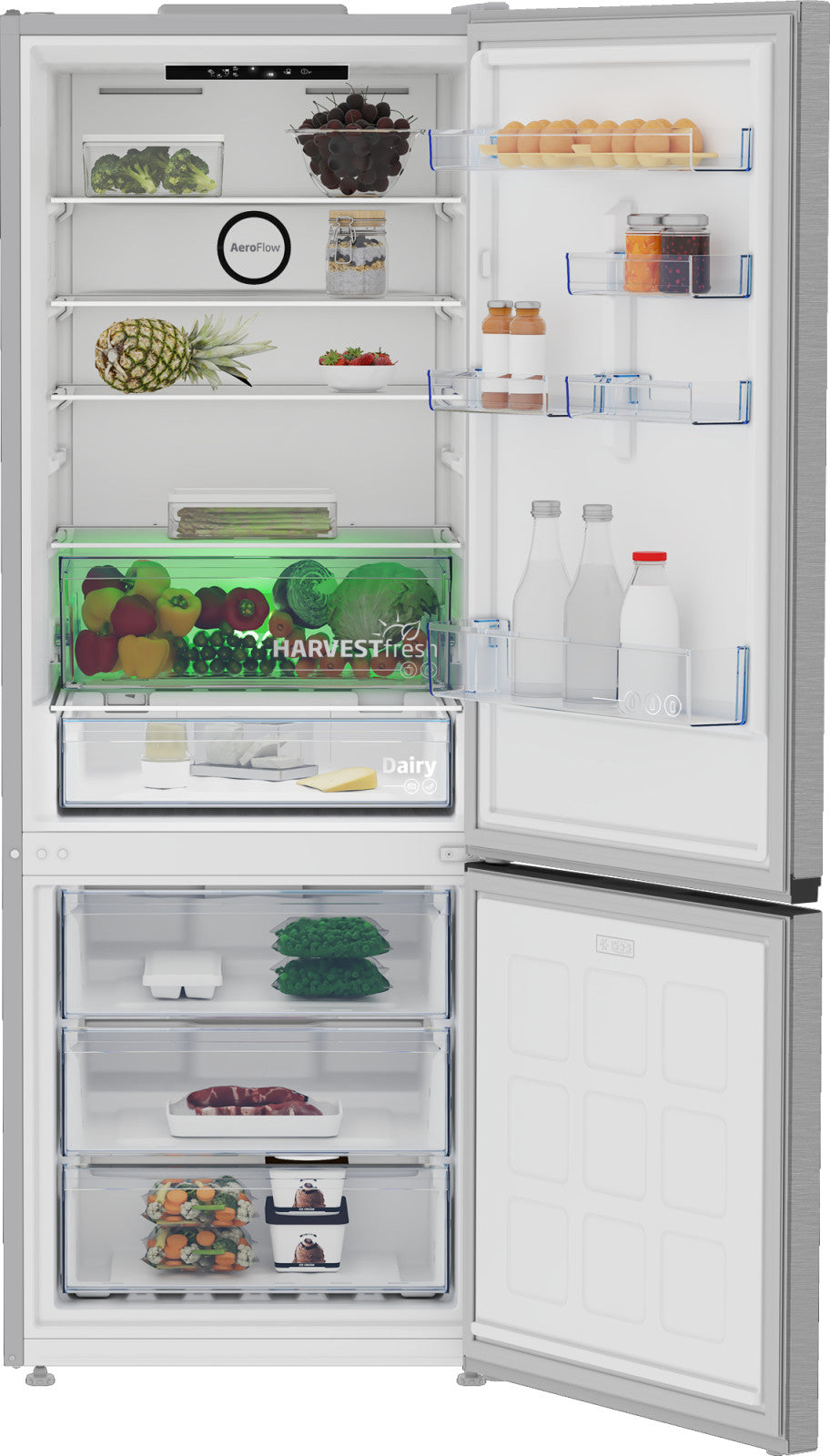Beko B3RCNE564HXB Frigorifero 490L No Frost Argento Classe E Libera Installazione
