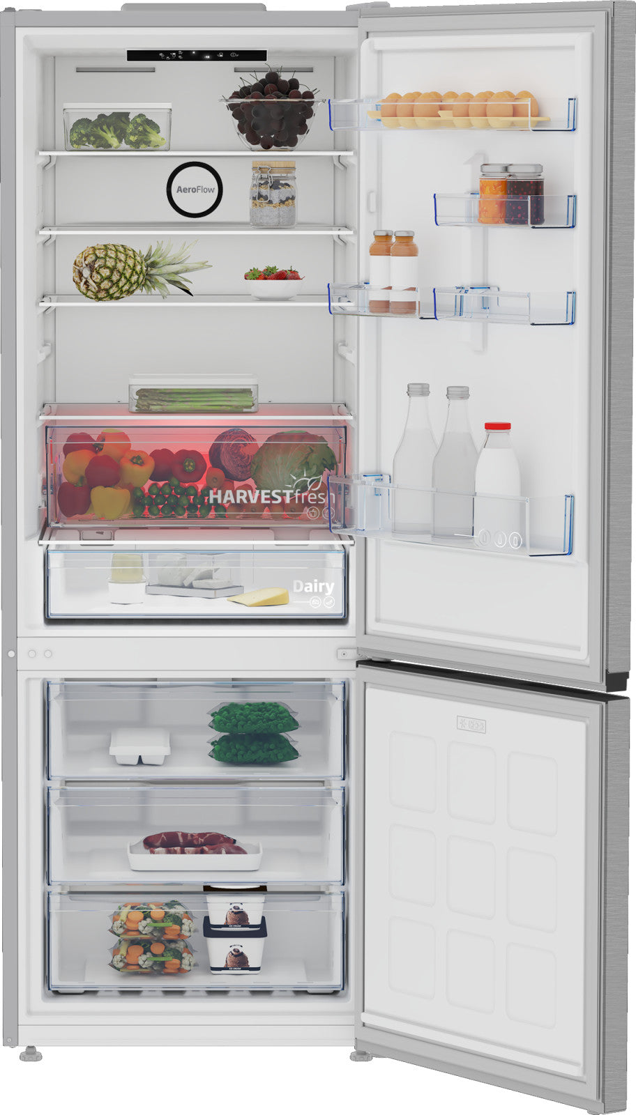 Beko B3RCNE564HXB Frigorifero 490L No Frost Argento Classe E Libera Installazione