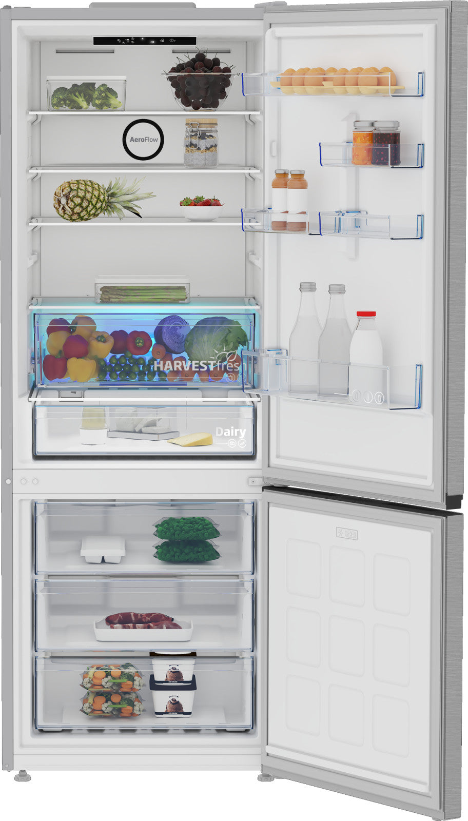 Beko B3RCNE564HXB Frigorifero 490L No Frost Argento Classe E Libera Installazione