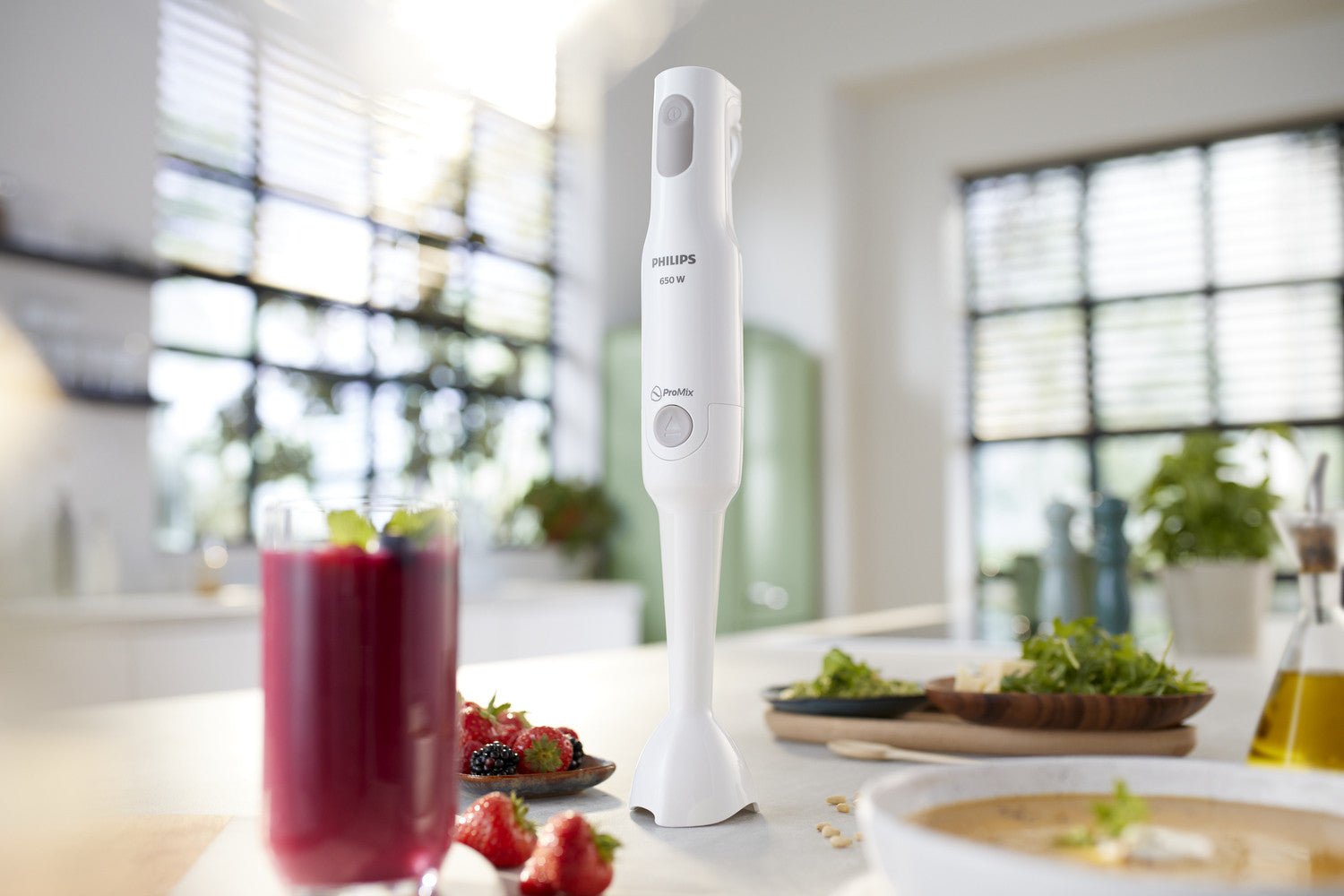 Philips Hand Blender HR2531/00 White 650W ProMix Ergonomic Design