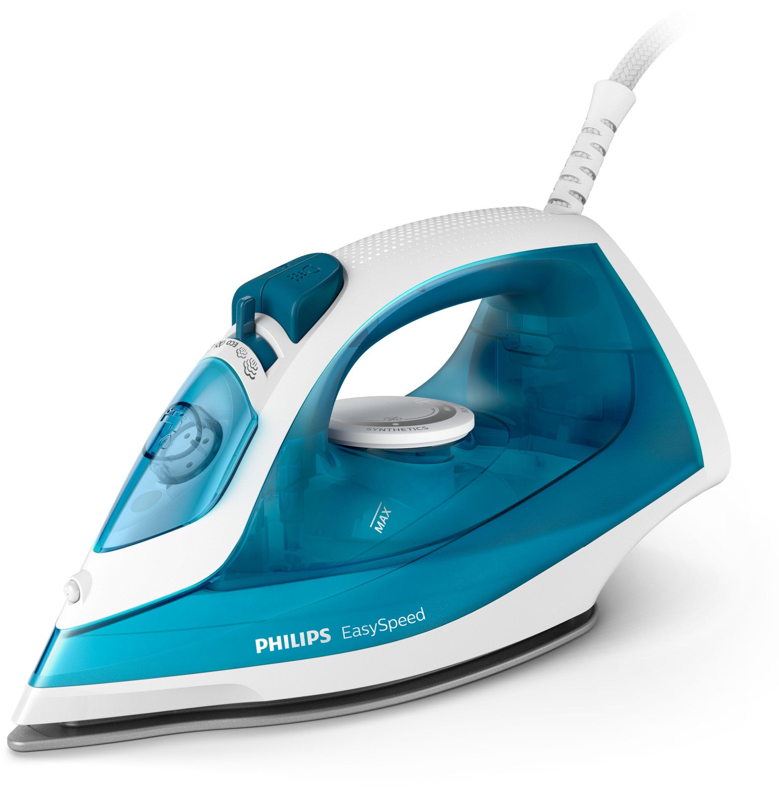 Philips EasySpeed GC1744/20 Ferro da Stiro a Vapore 2000W Piastra Antiaderente Blu/Bianco