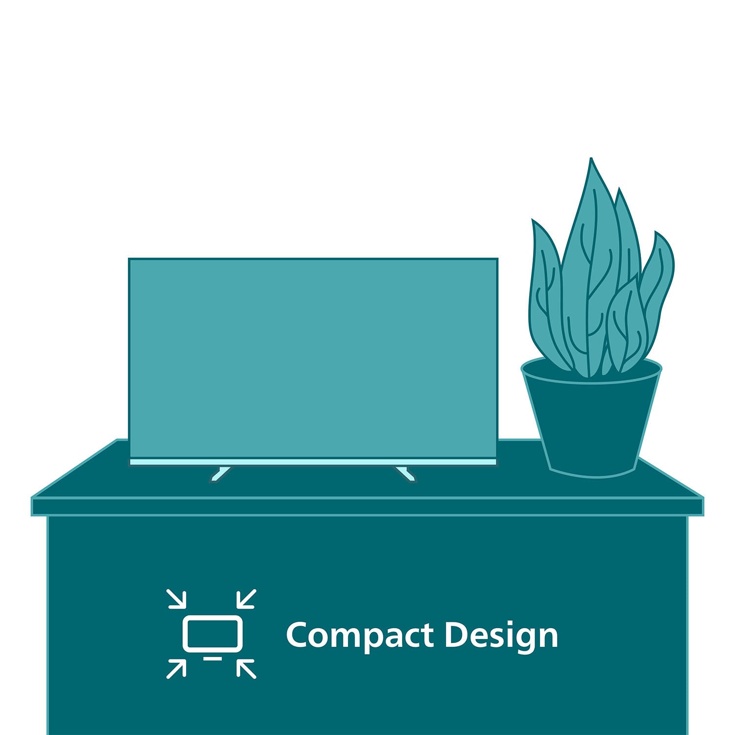 Philips Smart TV LED 24 pollici HD 24PHS6000 Nero