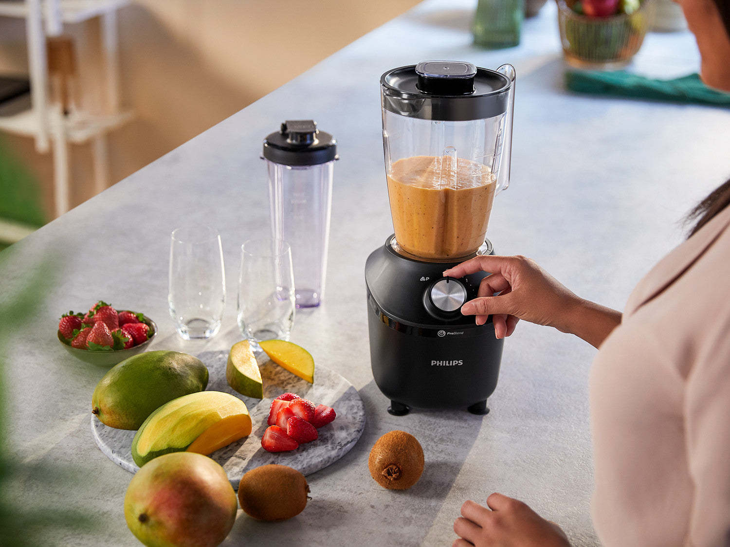 Philips Frullatore Serie 3000 HR2291/41 ProBlend 600W 2L Nero