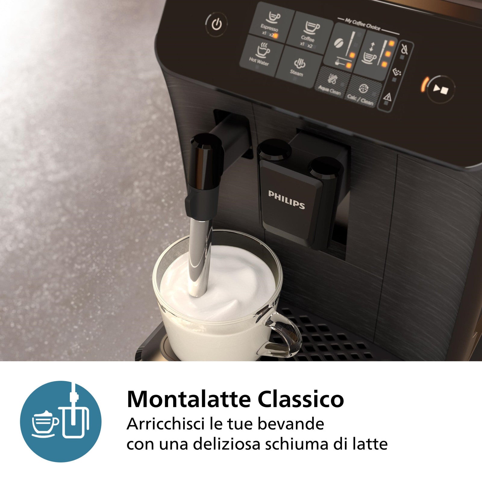 Philips EP0820/00 Macchina Espresso Automatica 15 bar Macinatore Integrato Nero